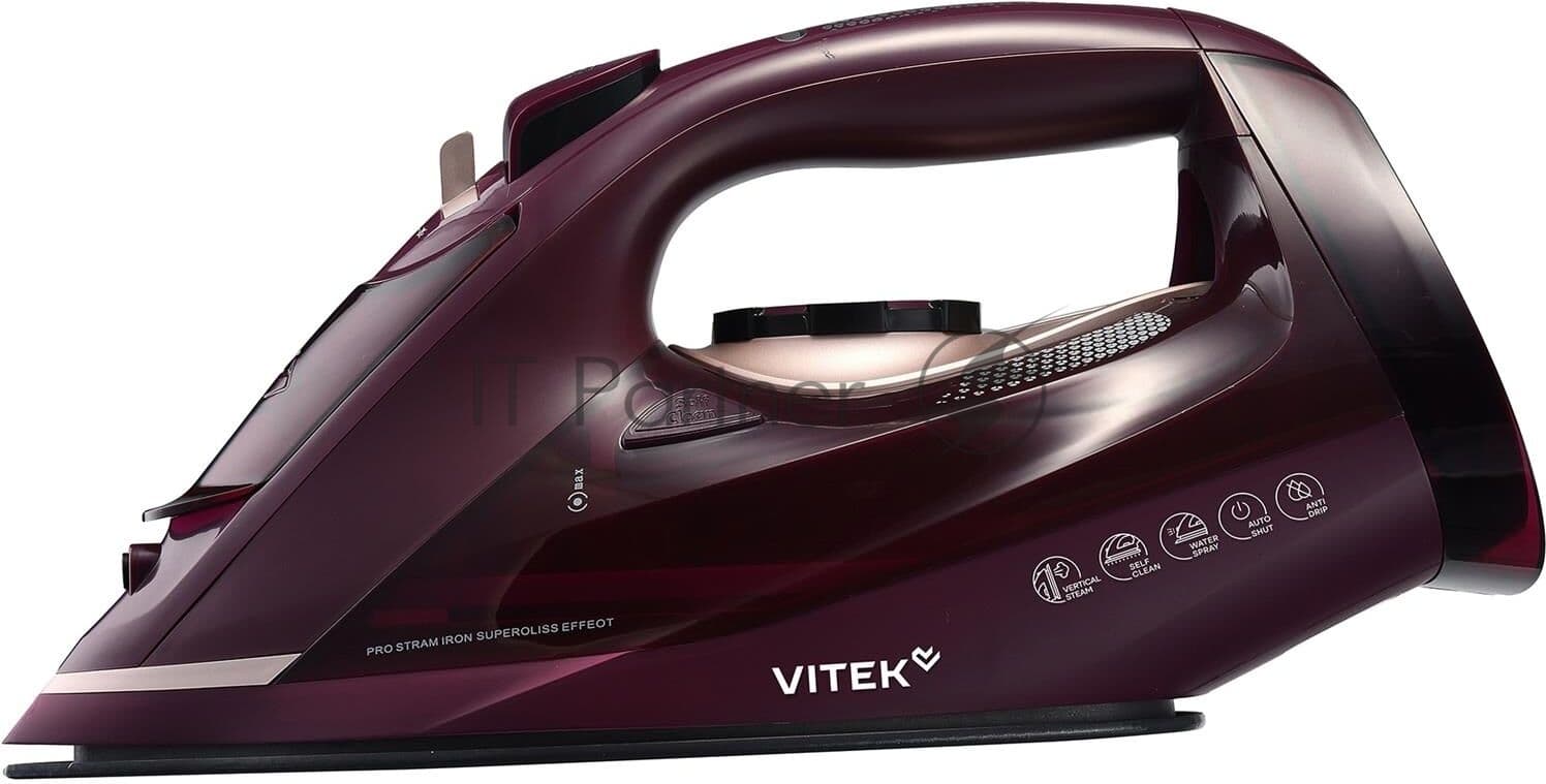 Утюг Vitek VT-IRN1204 2400Вт бордовый