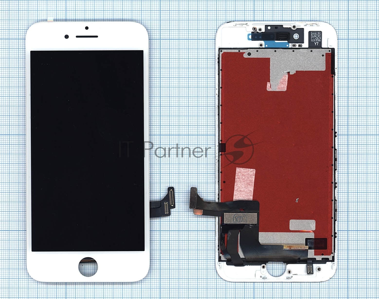 Дисплей для Apple iPhone 8 в сборе с тачскрином (AAA) белый