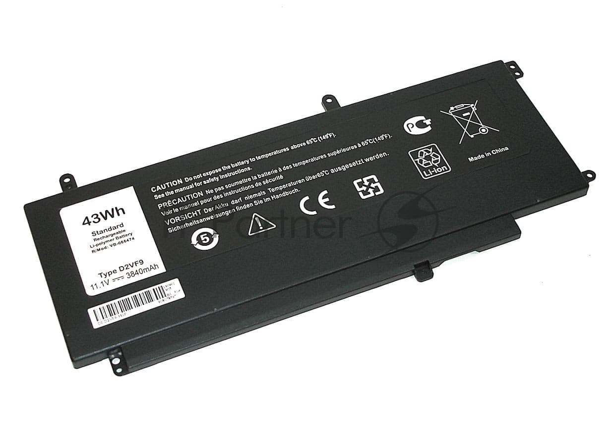 Аккумуляторная батарея для ноутбука Dell Vostro 14 500011.1V 43Wh 3400mAh OEM