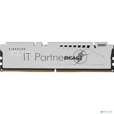 Оперативная память Kingston Fury Beast, DDR5, 64GB (1x64GB), 5600 MHz, CL40, с радиатором, чёрный