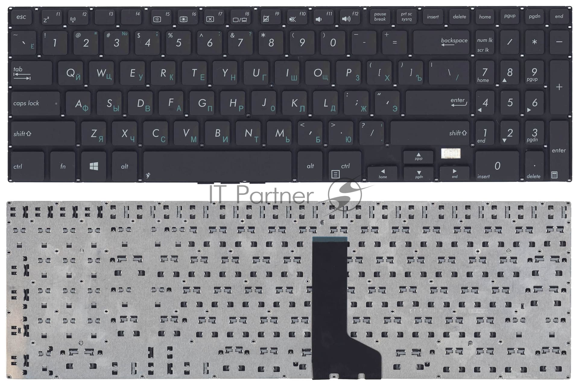 Клавиатура для ноутбука Asus PU500 черная