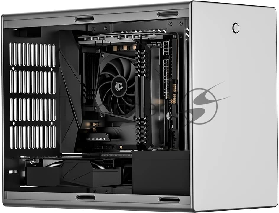 Кулер для процессора ID-COOLING IS-23i черный LGA1851/1700/1200/115X низкопрофильный высота 23мм (48шт/кор, TDP 45W, PWM, 2 тепл.трубки, медная база, FAN 80мм) BOX