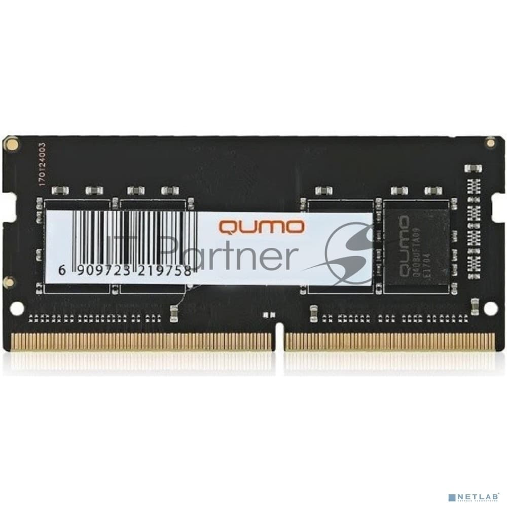 Оперативная память Qumo, DDR4, 8GB (1x8GB), 3200MHz, CL22, SO-DIMM