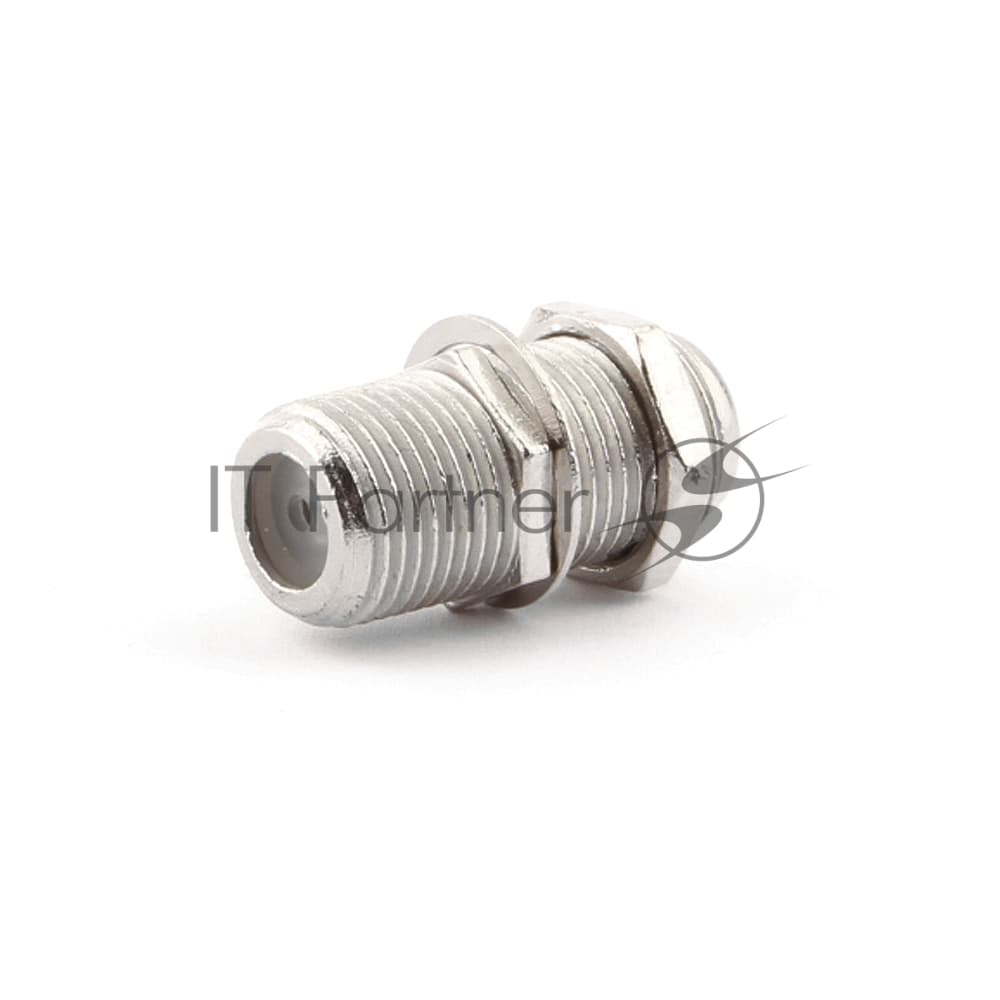 Соединитель Cablexpert APL-FF-01, F (мама)/F (мама) с гайкой и шайбой, блистер