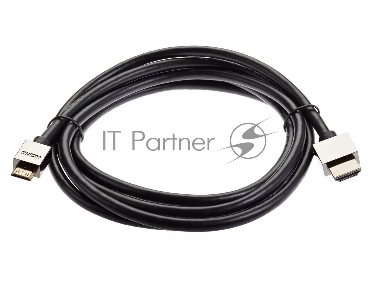 Кабель HDMI-19M --MiniHDMI-19M ver 2.0+3D/Ethernet,1.8m метал разъемы VCOM CG506AC-1.8M