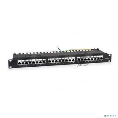 Патч-панель Hyperline WRLine WR-PL-24-C5E-SH-D 19" 1U 24xRJ45 кат.5e FTP
