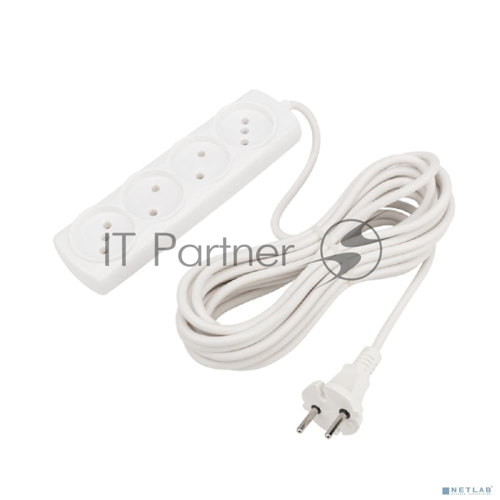 Удлинитель PROconnect OPTIMA 4 гнезда, 7 м, 2х0.75 мм², б/з, белый