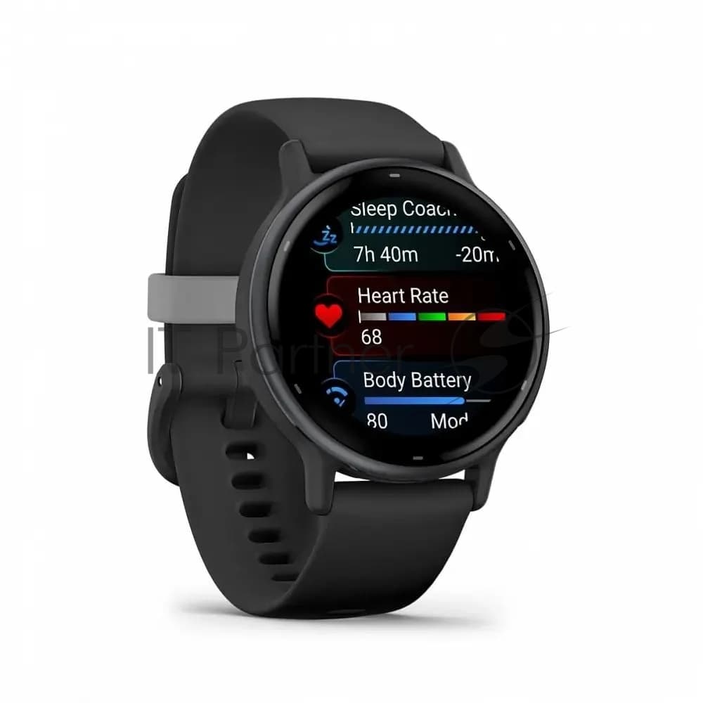 Умные часы Garmin Vivoactive 5, 1.2" AMOLED, 5G, Wi-Fi, Bluetooth, NFC, 5 ATM, черный