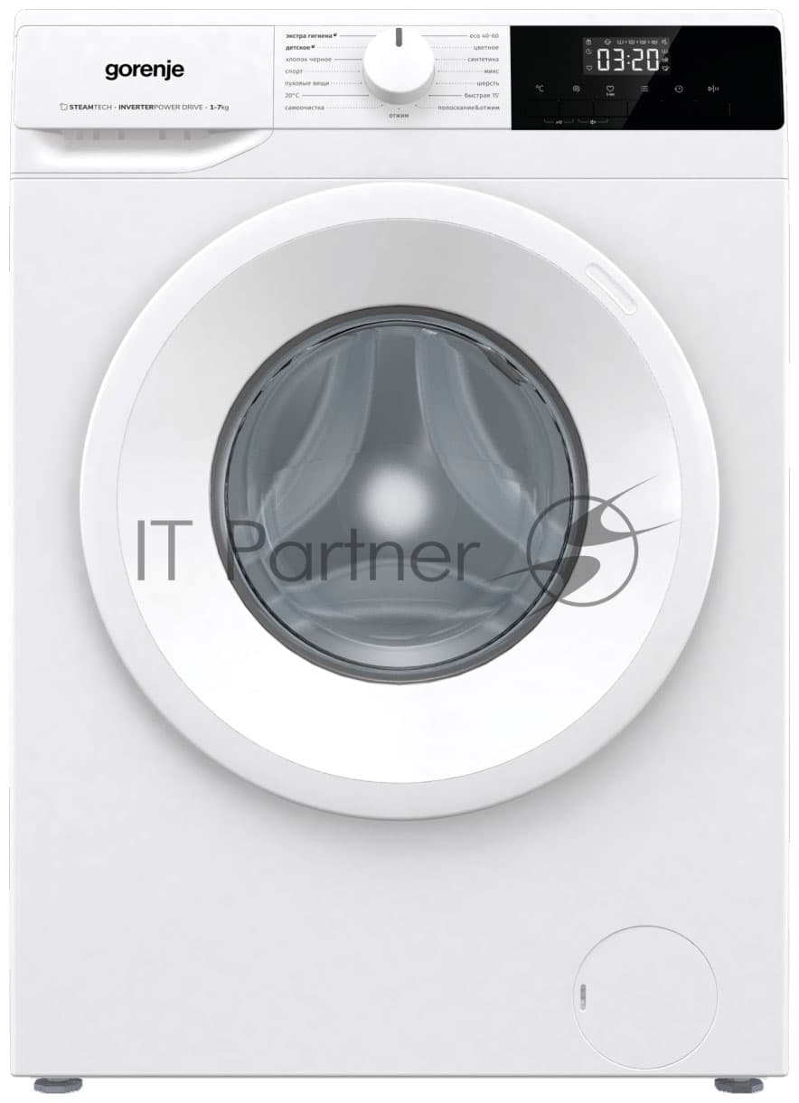 Стиральная машина GORENJE W2NHPI72SCSIRV + бак белый загрузка фронтальная 7 кг, 1200 об/мин., класс: А
