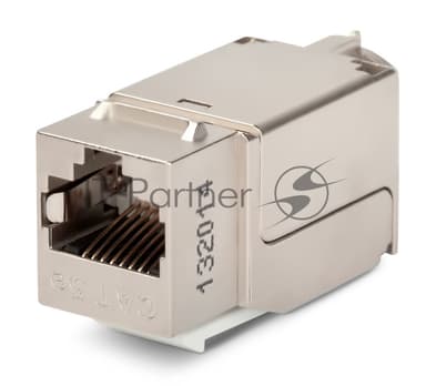 Вставка Keystone Jack KJNE-8P8C-C5e-90-SH-F-WH RJ-45(8P8C),кат.5e,экран.,110 IDC,зад.с пом.NE-TOOL,белая 46659 Hyperline