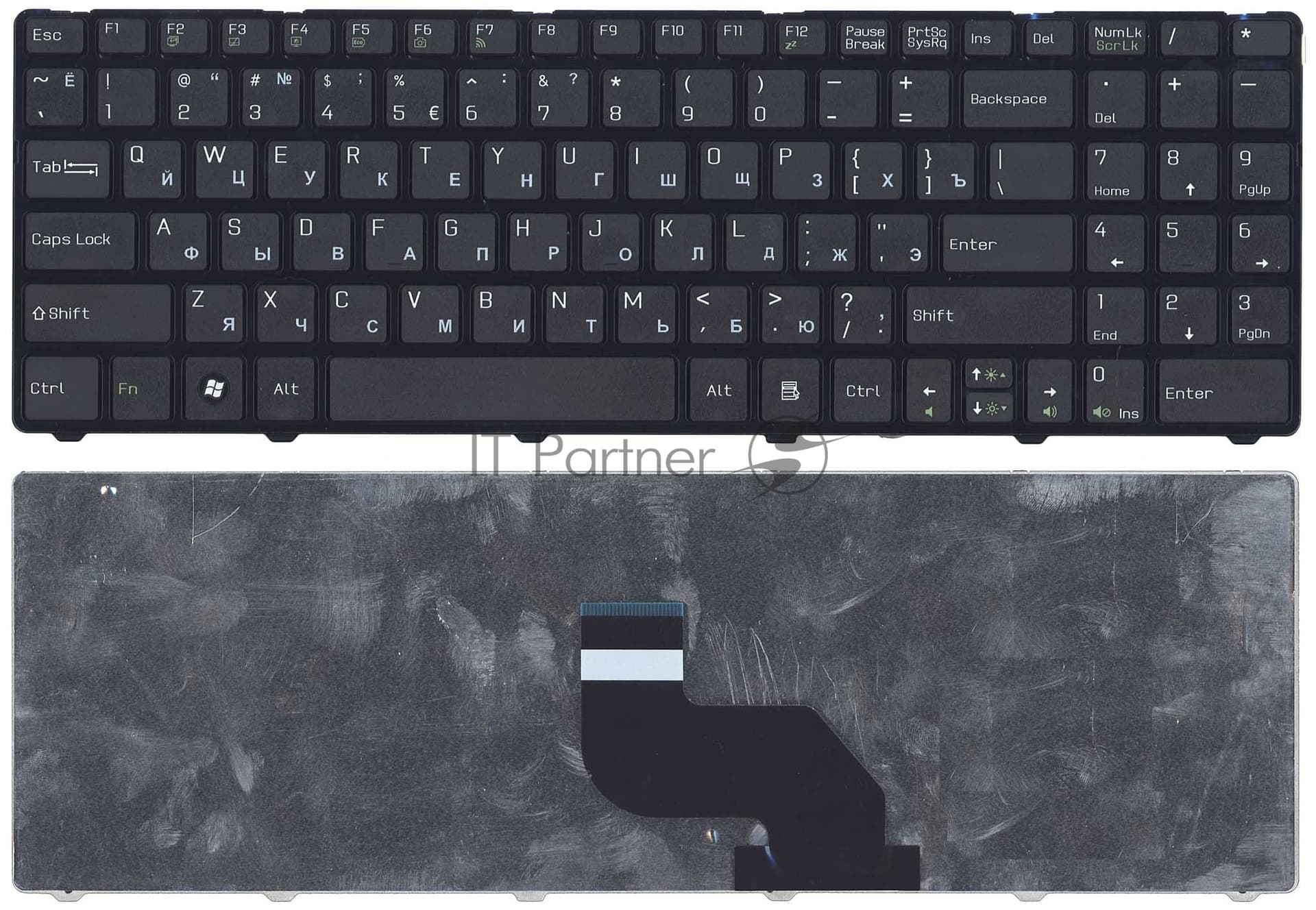 Клавиатура для ноутбука MSI CR640 CX640 черная с рамкой