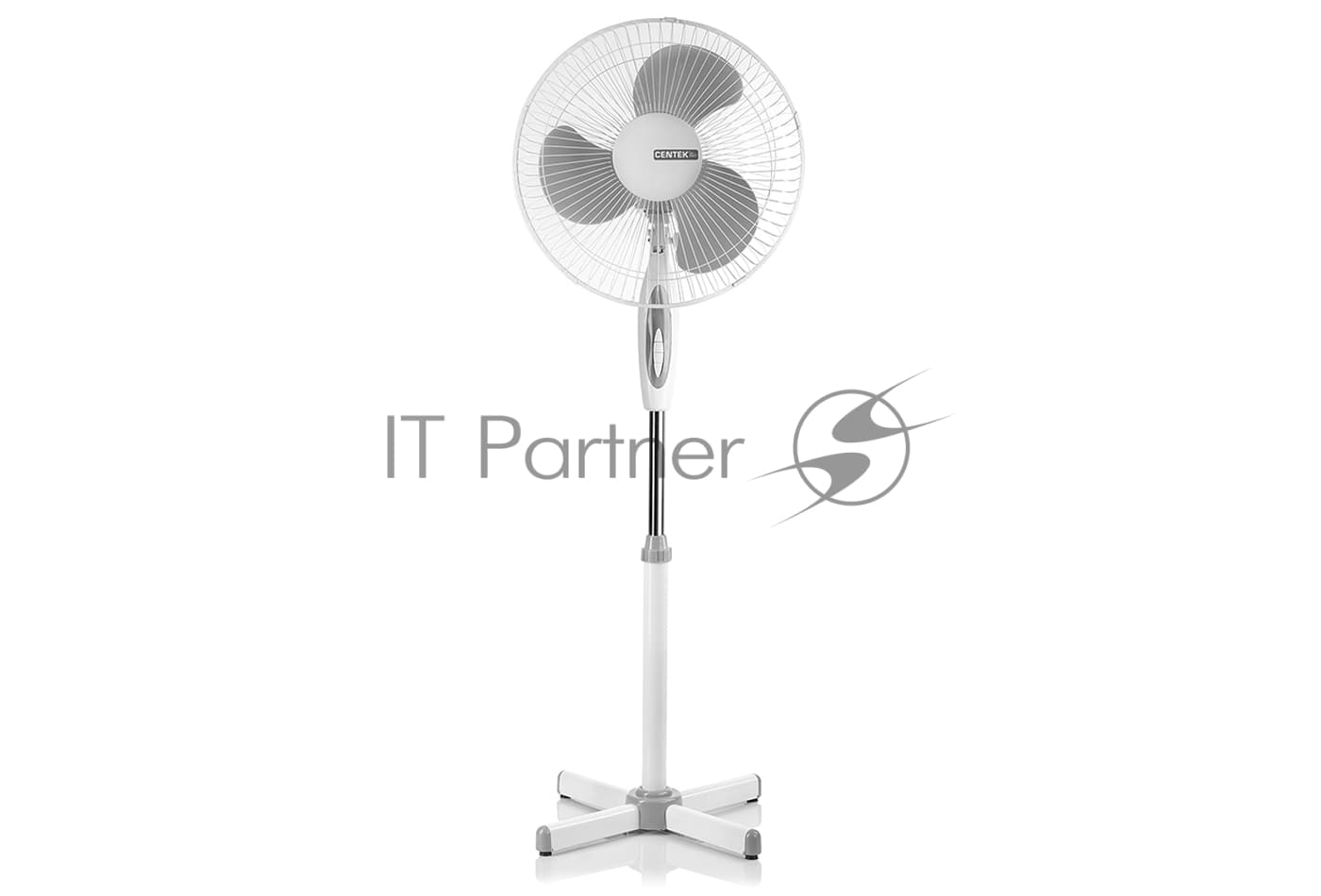 Вентилятор Centek CT-5025 белый/серый, напольный, 40 Вт, 3 скорости, 43 см