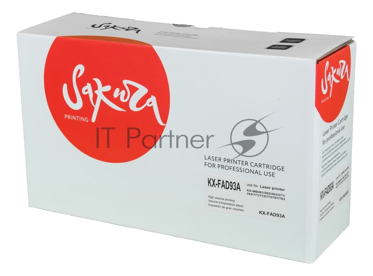 Фотобарабан Sakura KXFAD93A для Panasonic KX-MB262/KX-MB263/KX-MB271/KX-MB763/KX-MB772/KX-MB773/KX-MB781/KX-MB783, 6000 к.