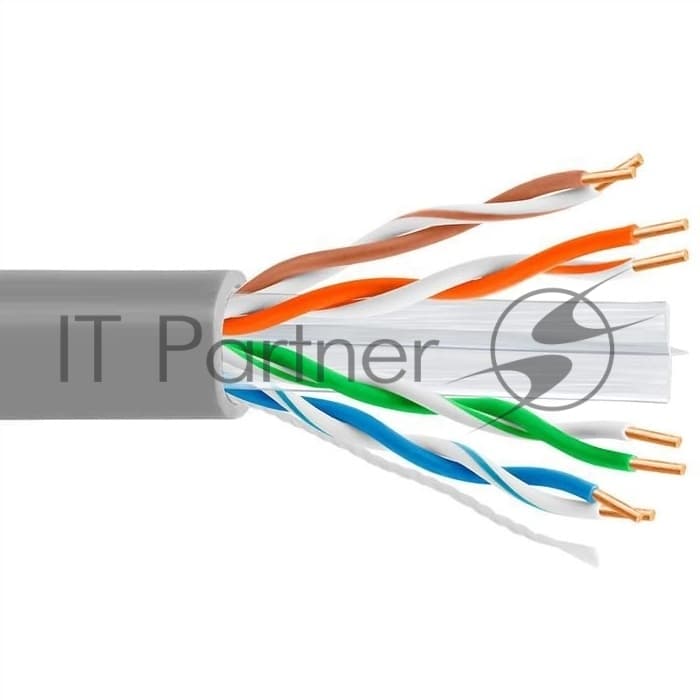 5bites Кабель US6575-305A витая пара UTP / SOLID / 6CAT / 23AWG / CCA / PVC / GREY / 305M