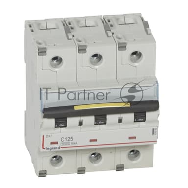 Выключатель автоматический DX3 3П C 125A 10kA/16kA Авт. выкл. DX3 3П C 125A 10kA/16kA