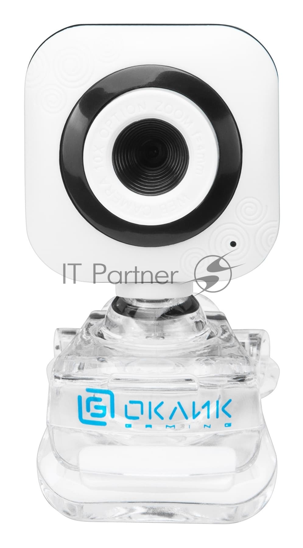 Веб-камера Оклик OK-C8812 белый 0.3Mpix (640x480) USB2.0 с микрофоном