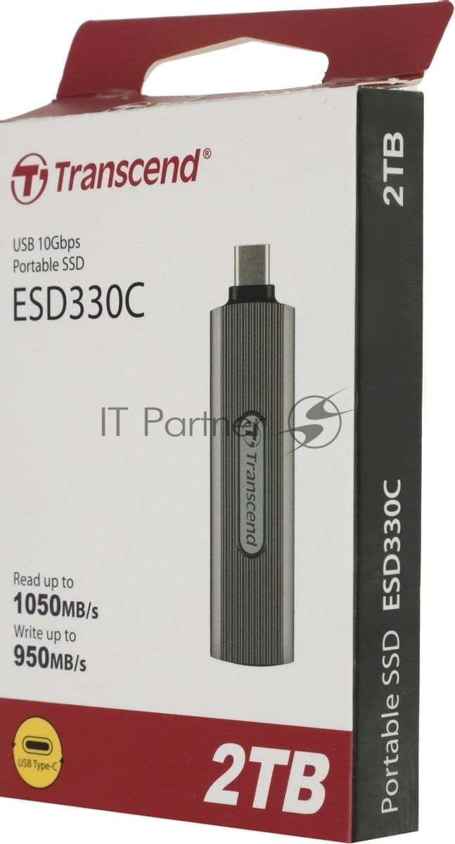 Внешний SSD Transcend USB-C 2TB TS2TESD330C ESD330C серый