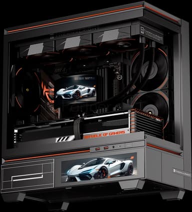 Система водяного охлаждения Thermalright Rainbow Vision 360 Turbo Soc-AM5/AM4/1200/1700/1851 черный 4-pin 28.1dB Al LCD Ret (R-VISION-TURBO-360-BL-ARGB)
