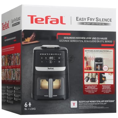 Аэрогриль Tefal EY5568E0 черный, 1670 Вт, 5 л, сенсор, 10 программ