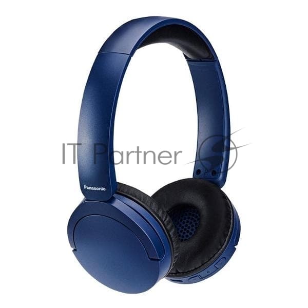 Беспроводные/проводные наушники Panasonic RB-HF630BG-A синий, накладные, Bluetooth + проводной, быстрая зарядка