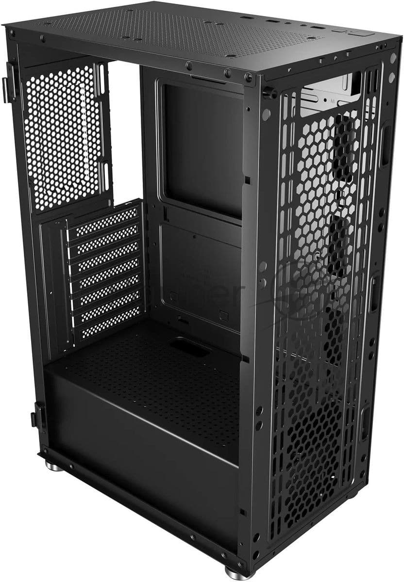 Компьютерный корпус Bloody BD-CC106 черный без БП ATX 8x120мм 1xUSB 2.0 1xUSB 3.0 audio bott PSU