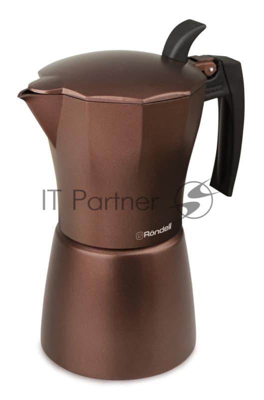 Кофеварка гейзерная Rondell Kortado RDA-399, 0.45л, алюминий, коричневый