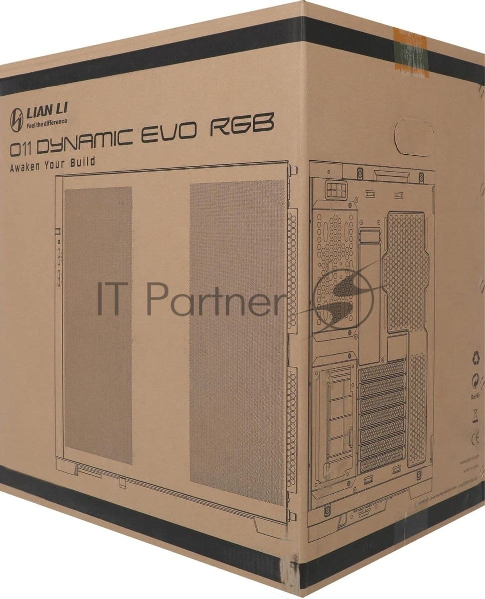 Компьютерный корпус Lian-Li O11 Dynamic EVO RGB белый без БП ATX 10x120mm 9x140mm 2xUSB3.0 audio