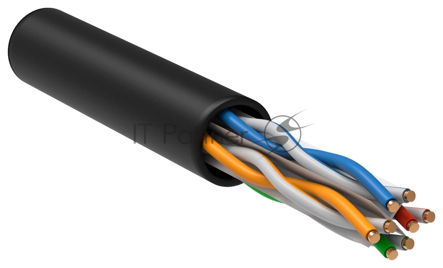 Кабель информационный ITK LC3-C604-139 кат.6 U/UTP не экранированный 4X2X23AWG LDPE внешний 305м черный