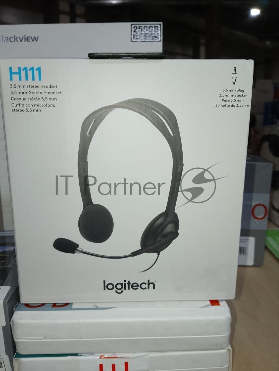 (Поврежденная упаковка) Гарнитура проводная LOGITECH Stereo Headset H111 серый (1х mini Jack 3.5mm, кабель 1, 8м) (981-000593_ВУ)