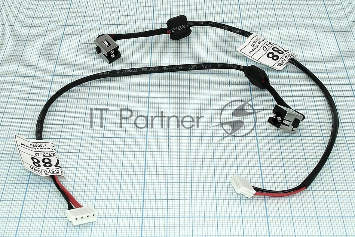 Разъем для ноутбука Lenovo Ideapad G470 G570 с кабелем