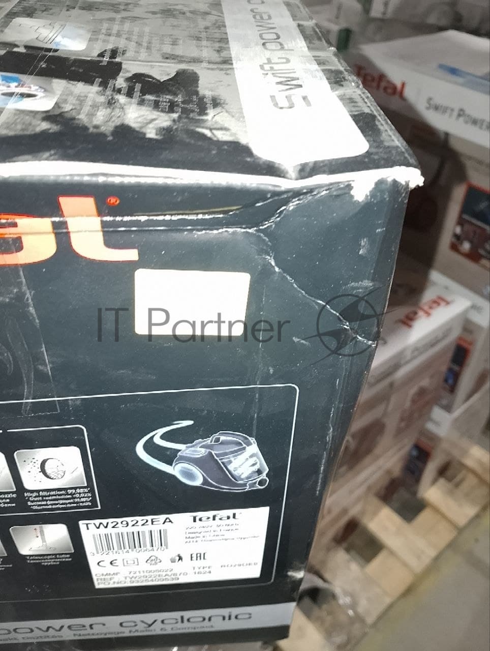 (Поврежденная упаковка) Безмешковый пылесос TEFAL TW2922EA
