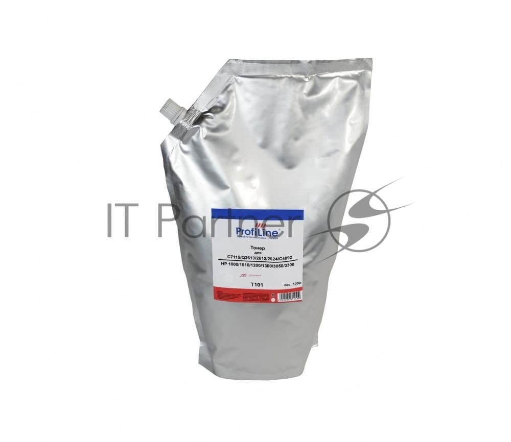 Тонер ProfiLine PL-C7115/Q2613/2612/2624/C4092 для принтеров HP 1010/1020/3015/3020/3050/1300/1150/1000/1005/1200/3300/1100/3200 1000 гр (T101) пр-во TTI Фасовка РФ SOFT