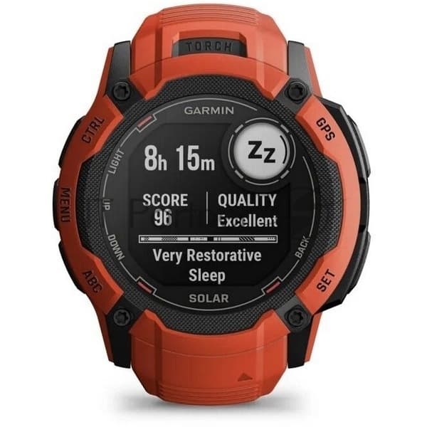 Умные часы Garmin Instinct 2X Solar, 1.0" MIP, 5G, Bluetooth, IPX7, красный