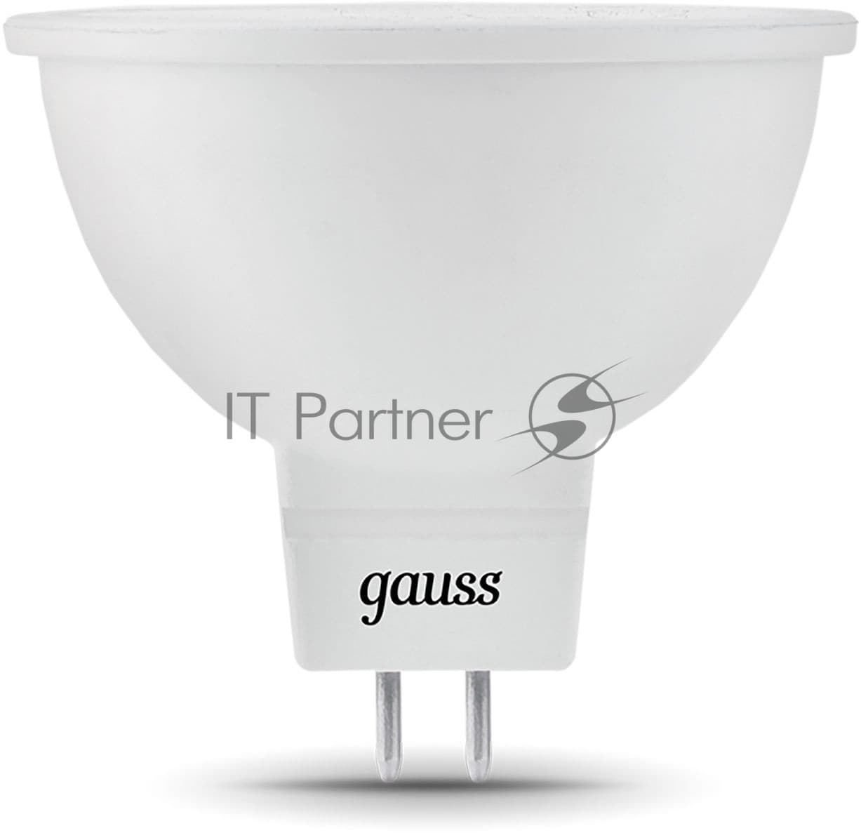Лампа светодиодная Gauss Black 7Вт цок.:GU5.3 рефлек. 220B 3000K св.свеч.бел.теп. MR16 (упак.:10шт)