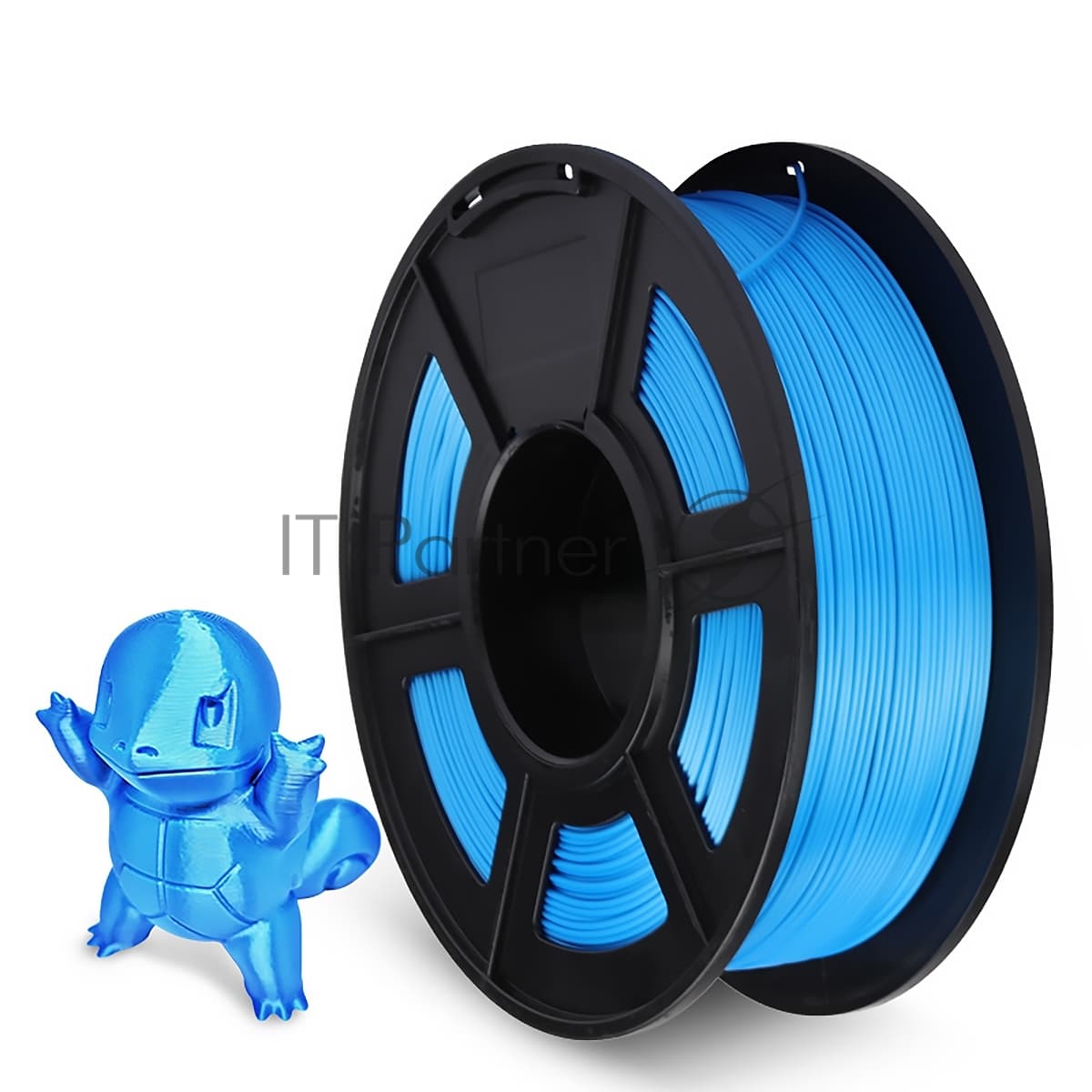 -/ Филамент NVPRINT Silk PLA+ Blue для 3D печати диаметр 1.75мм длина 330 метров масса 1 кг
