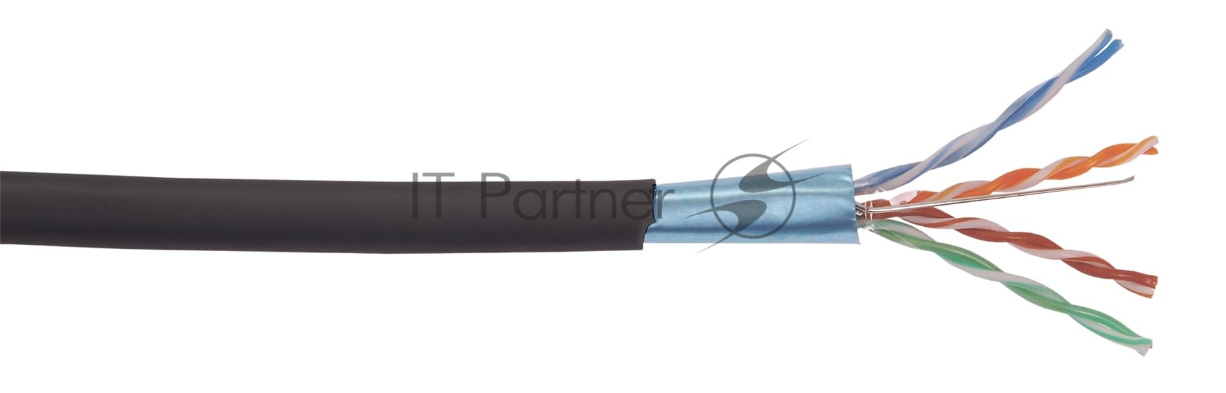 Витая пара ITK LC3-C5E04-329 F/UTP кат.5E 4x2x24AWG LSZH черный (305м)