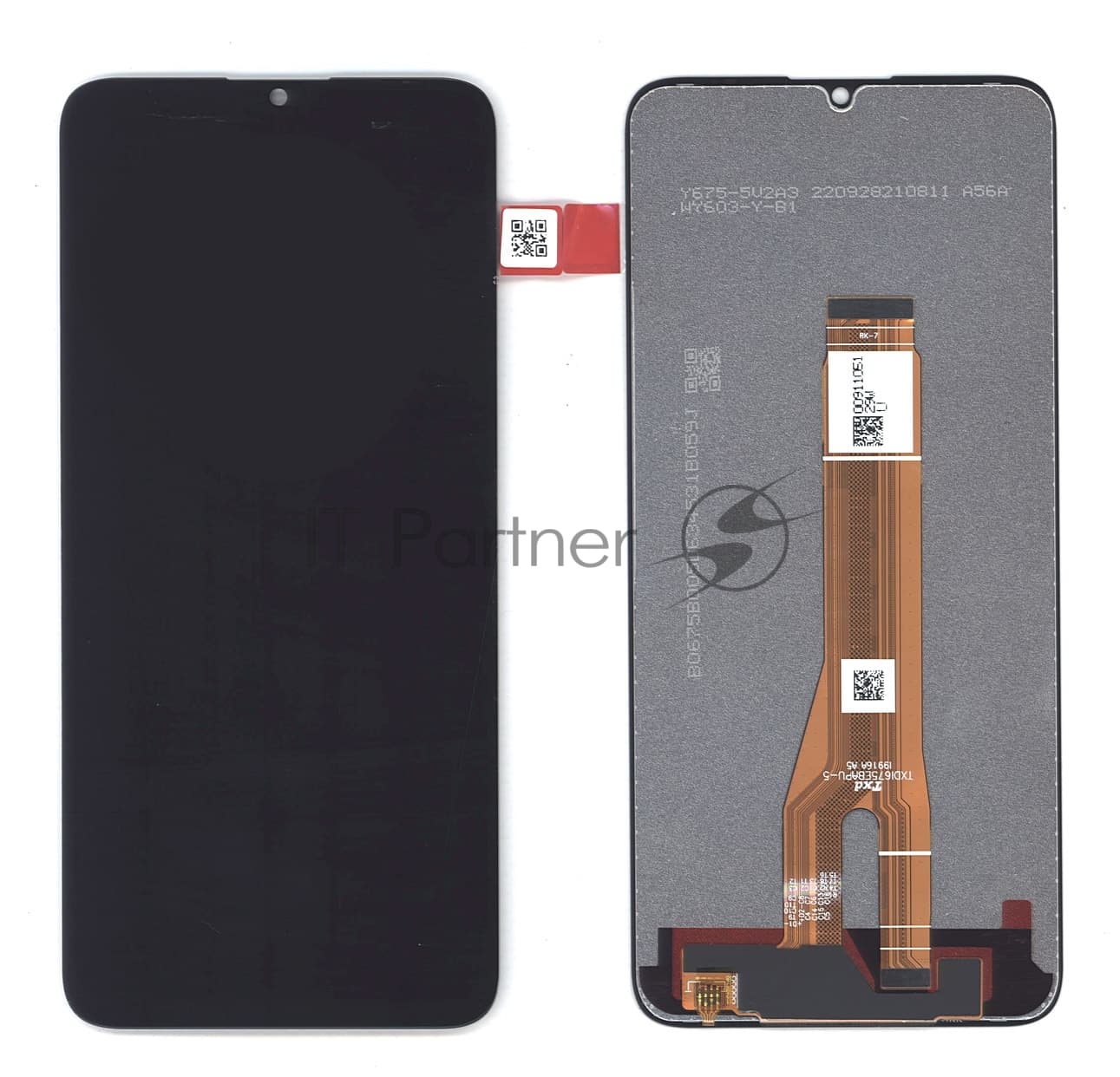 Дисплей (модуль) для Huawei Honor X7A, X7A Plus в сборе с тачскрином черный