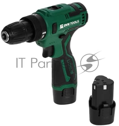 Дрель-шуруповерт Ovk Tools OTCS3AA-12V-1.5A, 12 В, 1,5 Ач, 26 Нм, щеточный