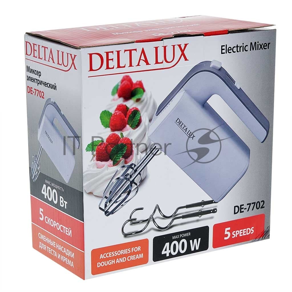 Миксер DELTA LUX DE-7702 белый с серым