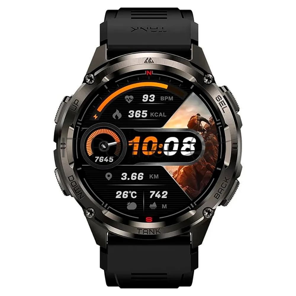 Умные часы KOSPET Tank T3 Ultra 2, 1.43" AMOLED, Bluetooth, IP69K, серебристый