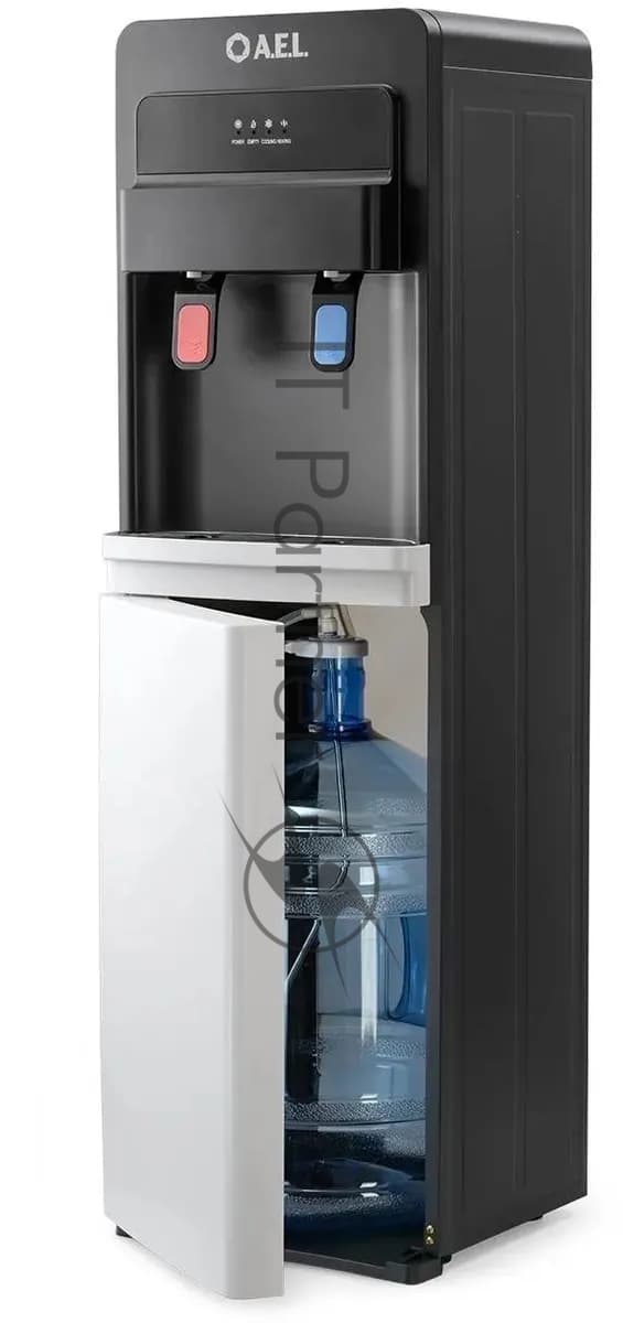Кулер для воды AEL LD-AEL-805a, нижняя загрузка, нагрев 95 °С, охлаждение 10 °С, черный/белый
