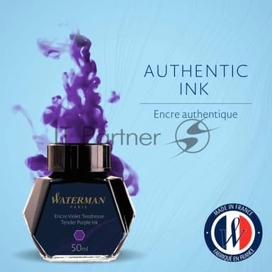 Флакон с чернилами Waterman (CWS0110750) Tender Purple чернила 50мл для ручек перьевых