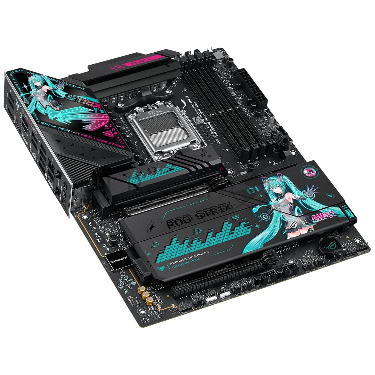 Материнская плата ASUS ROG STRIX X870E-H GAMING MIKU AM5 ATX 4xDDR5 2xPCIEx16 4xM.2 3xUSB-C HDMI 5GLAN Wi-Fi 7