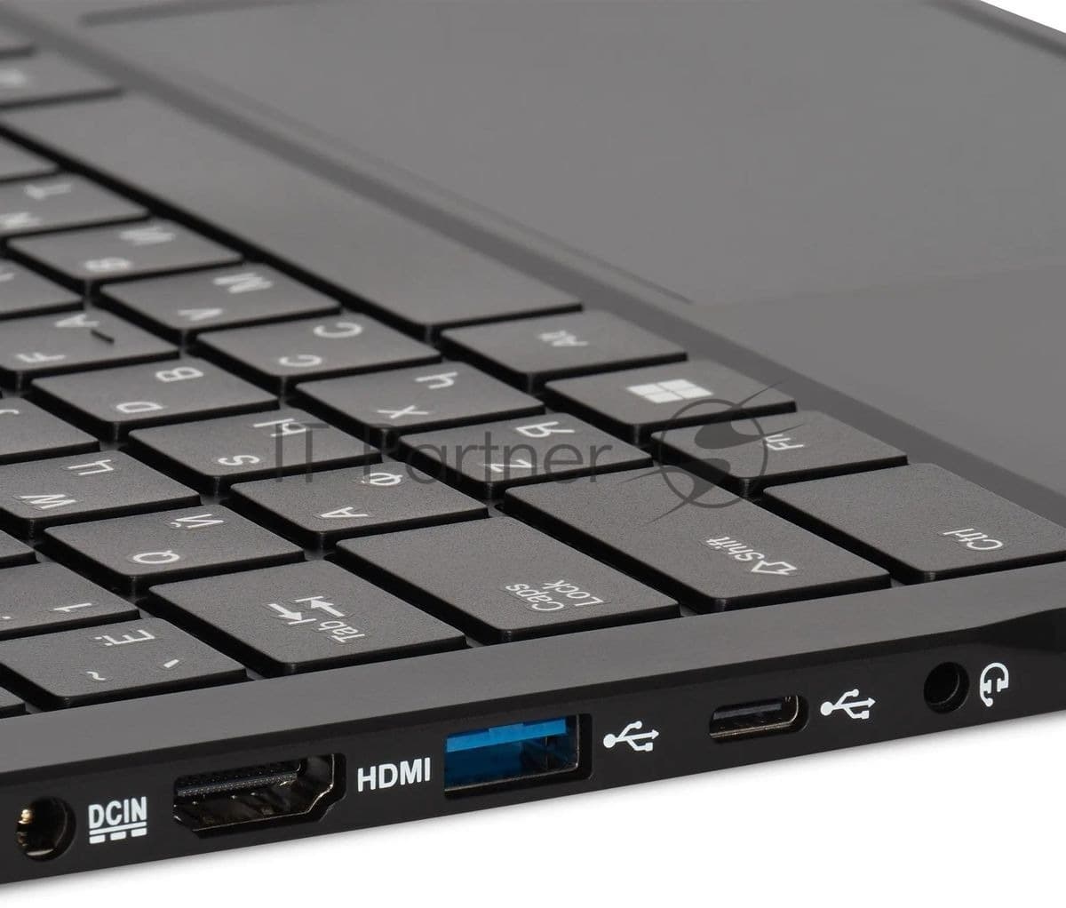 Ноутбук IRU Planio 14ING N-series N100 8Gb SSD256Gb Intel UHD Graphics 14" IPS FHD (1920x1080) Windows 11 Pro Multi Language 64 black WiFi BT Cam 6000mAh