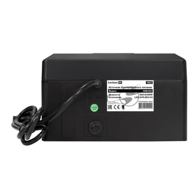 Источник бесперебойного питания ExeGate NEO NNB-650.LED.AVR.8SH.CH 650VA/390W, LED, AVR, 8*Schuko, 4*USB-порта для зарядки, черный
