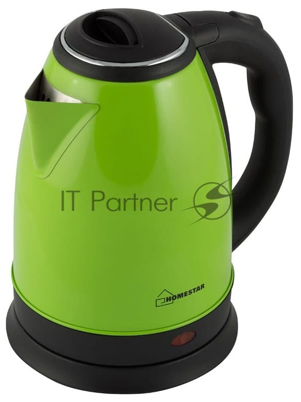 Чайник электрический Homestar HS-1010, нержавейка,1.8л, зеленый,1500 Вт, (в уп. 12 шт)