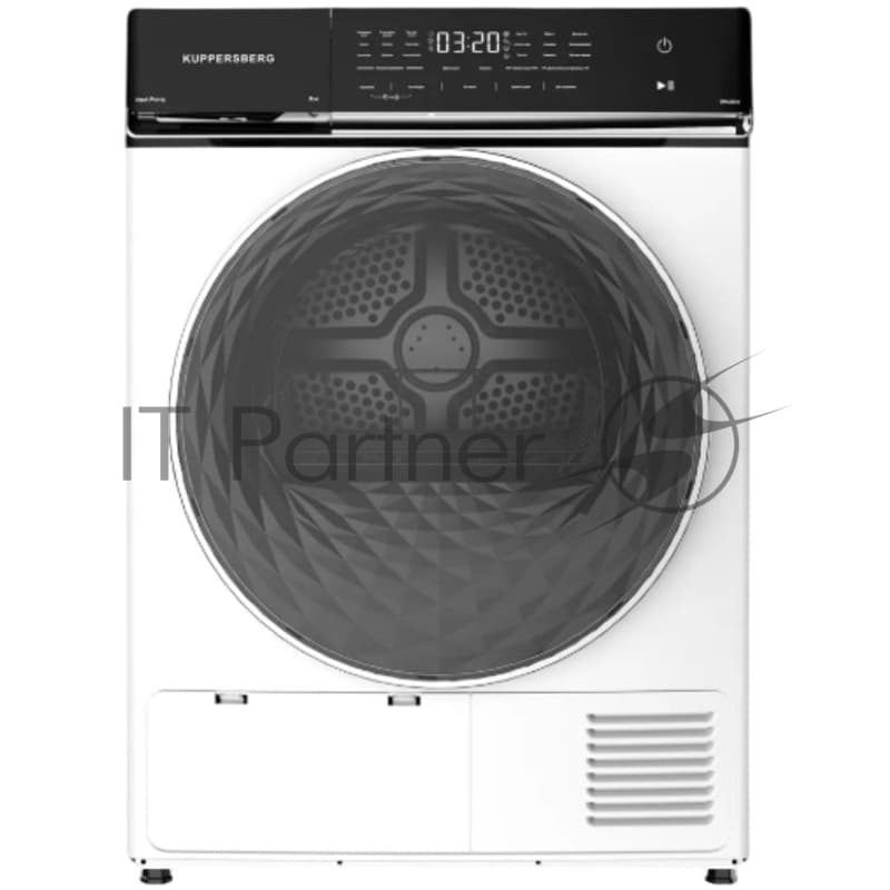 Сушильная машина Kuppersberg DM 650 W белый, 8 кг, сушка - тепловой насос, программ - 15, 59.5 x 84.5 x 63.5 см