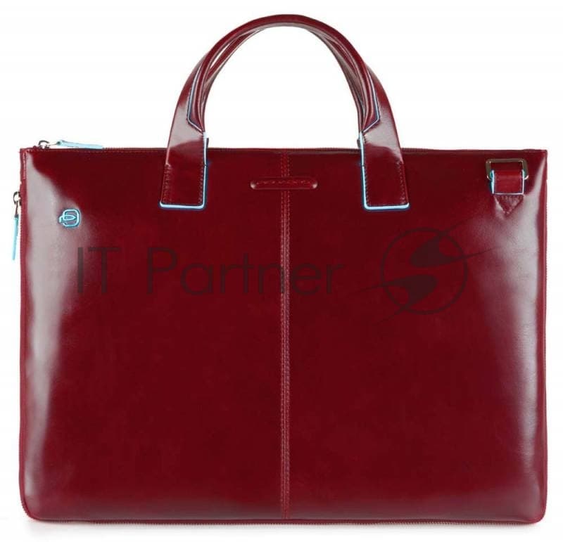 Деловая сумка Piquadro Blue Square CA4021B2/R с отделением для ноутбука 15.6" красная натур.кожа