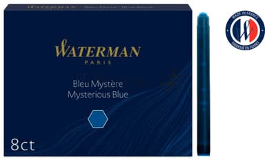 Картридж Waterman Standard (CWS0110910) Mysterious Blue чернила, для ручек перьевых (8шт)