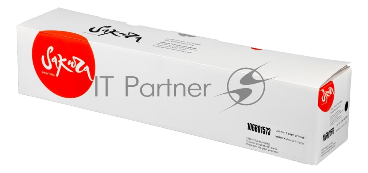 Картридж лазерный Sakura 106R01573 для Xerox Phaser 7800, черный, 24 000 к.